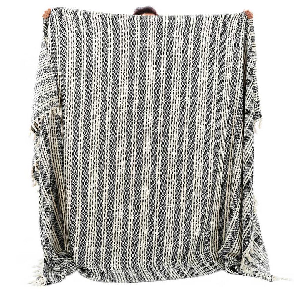Wholesale 100% cotton throw blanket custom blankets for home decor sofa bed beach picnic