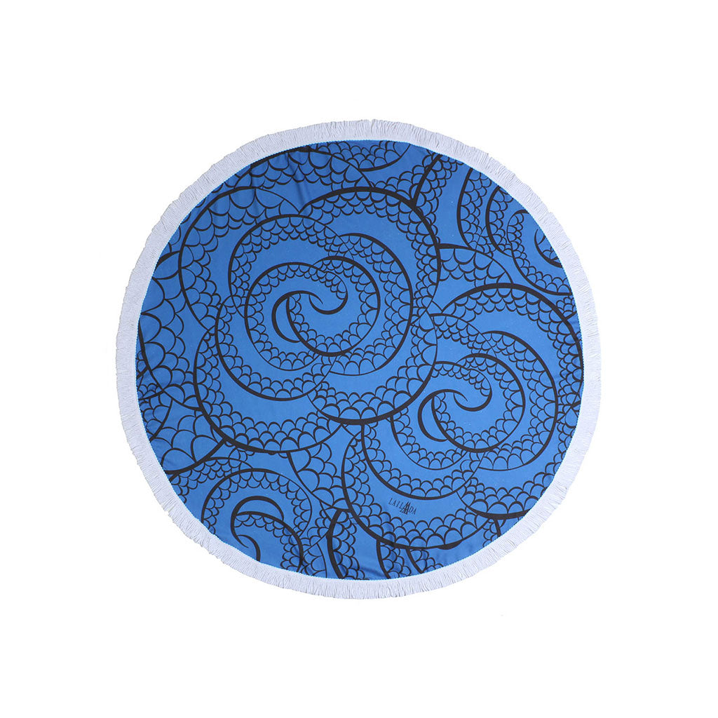 High quality round beach towel picnic peshtemal sand free lightweight quick dry