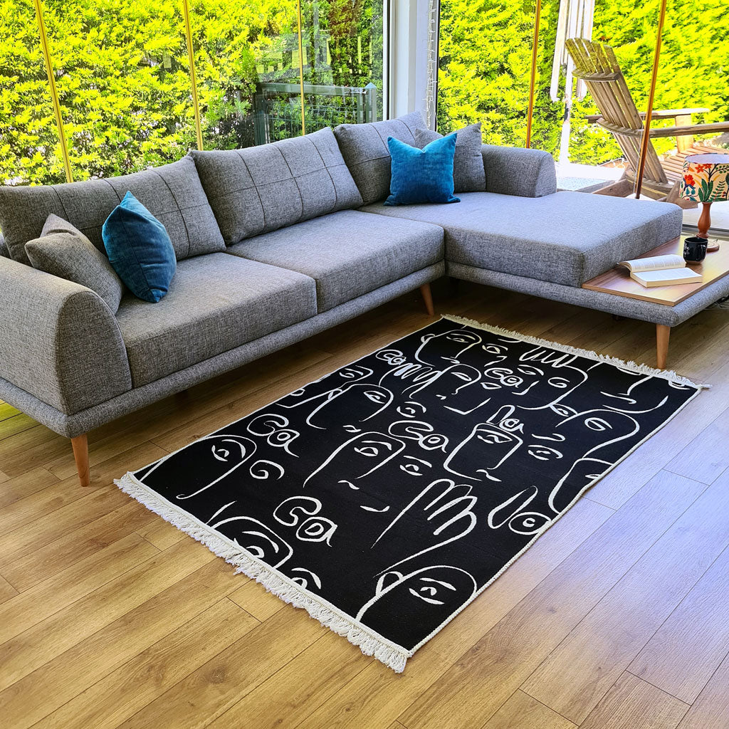 Wholesale Custom Tukish Carpets Organic Kilims 90% Acrylic cotton mix runner rugs Outdoor living room large area rugs Persian Style carpets