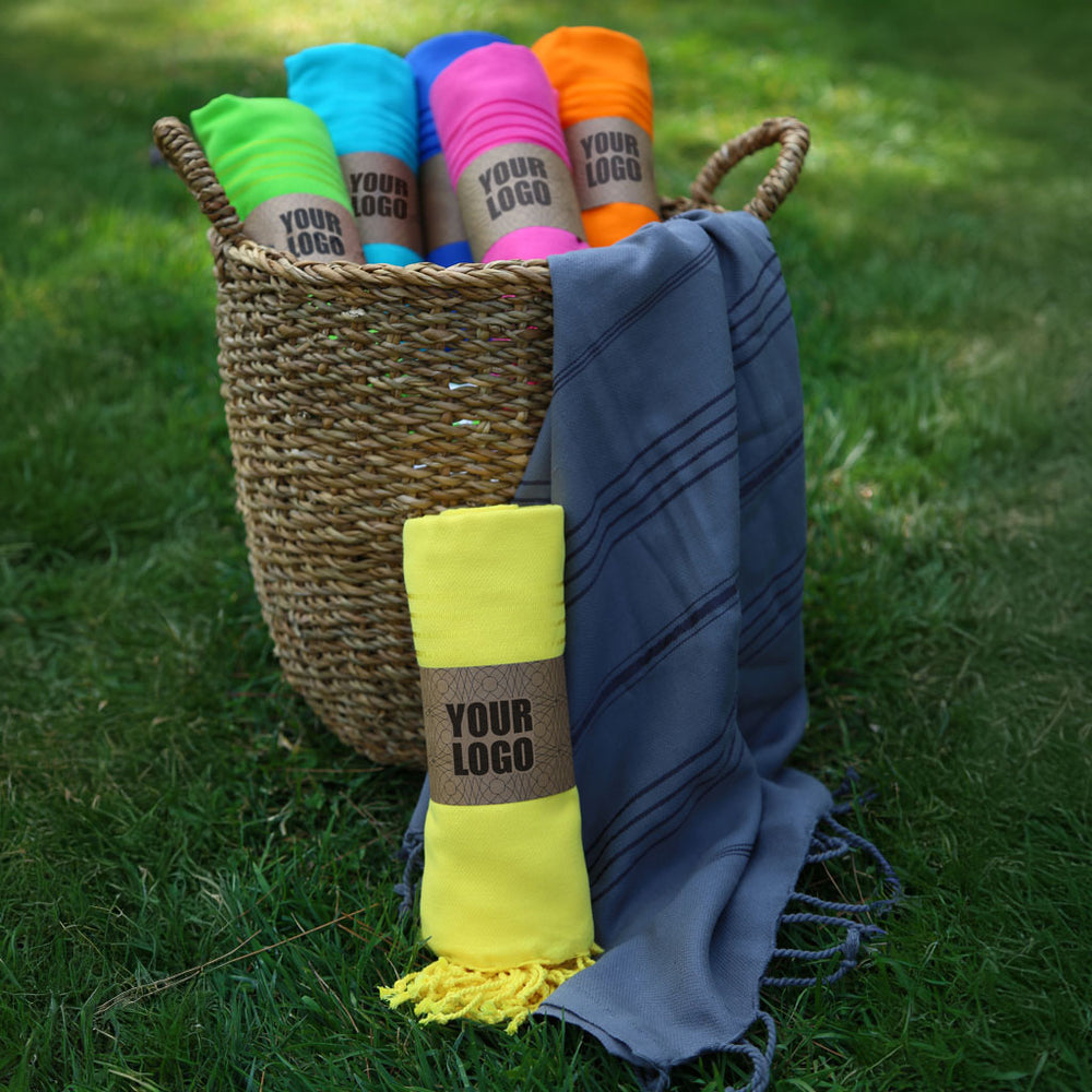 Turkish Peshtemal custom embroidery beach towel bath towels lightweight super absorbent sand free 100% cotton