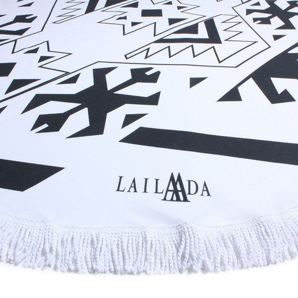 High quality round beach towel picnic peshtemal sand free lightweight quick dry