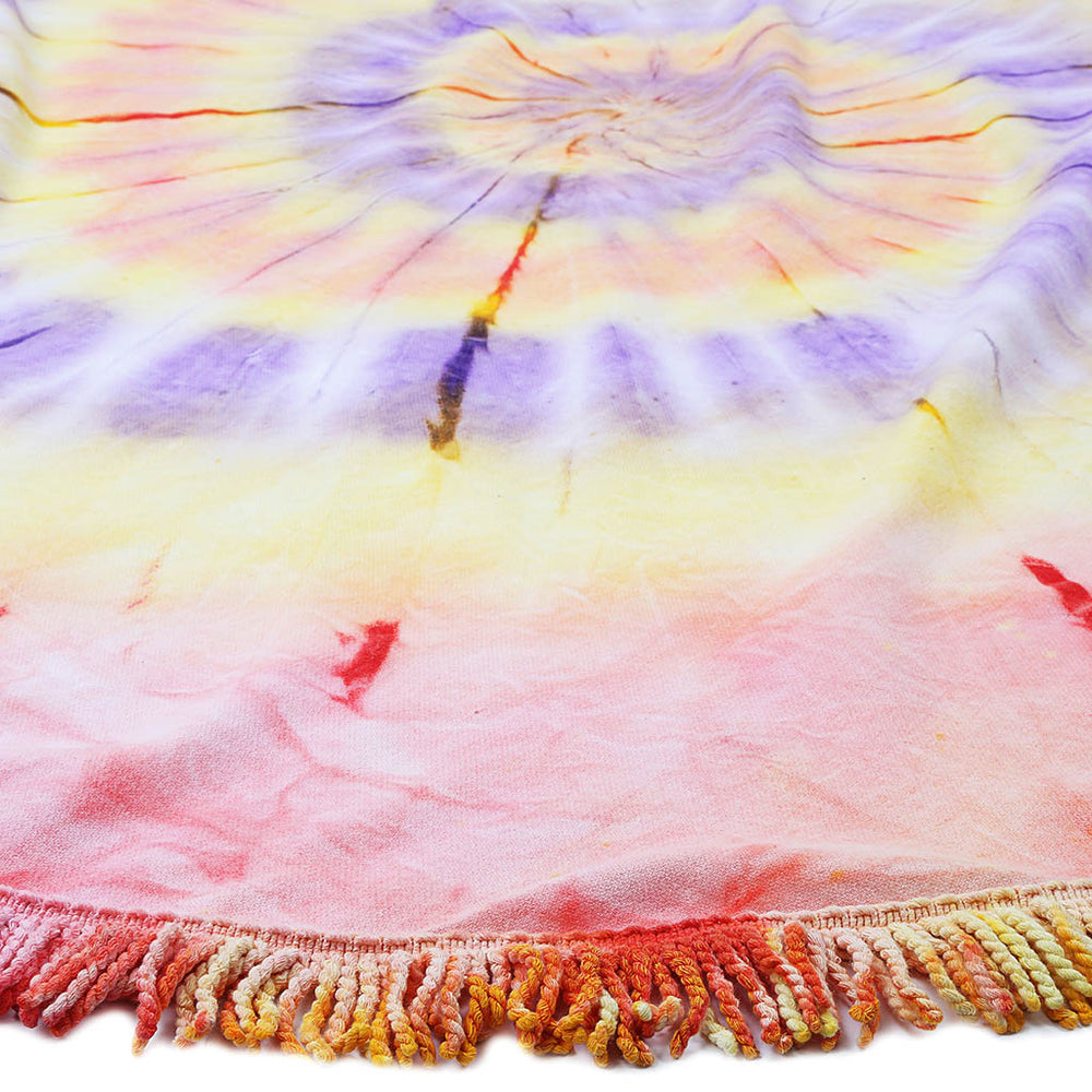 High quality round beach towel picnic peshtemal sand free lightweight quick dry