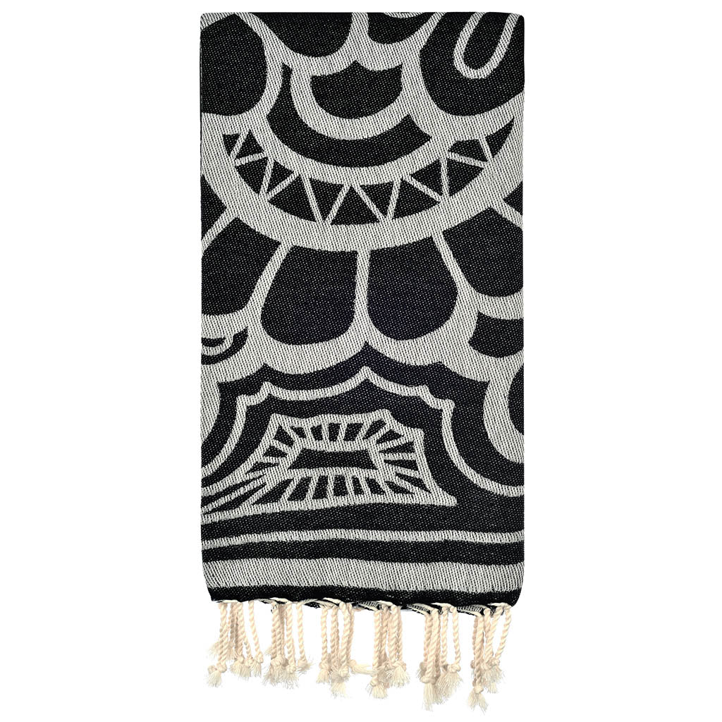 Peacock Pestemal Black