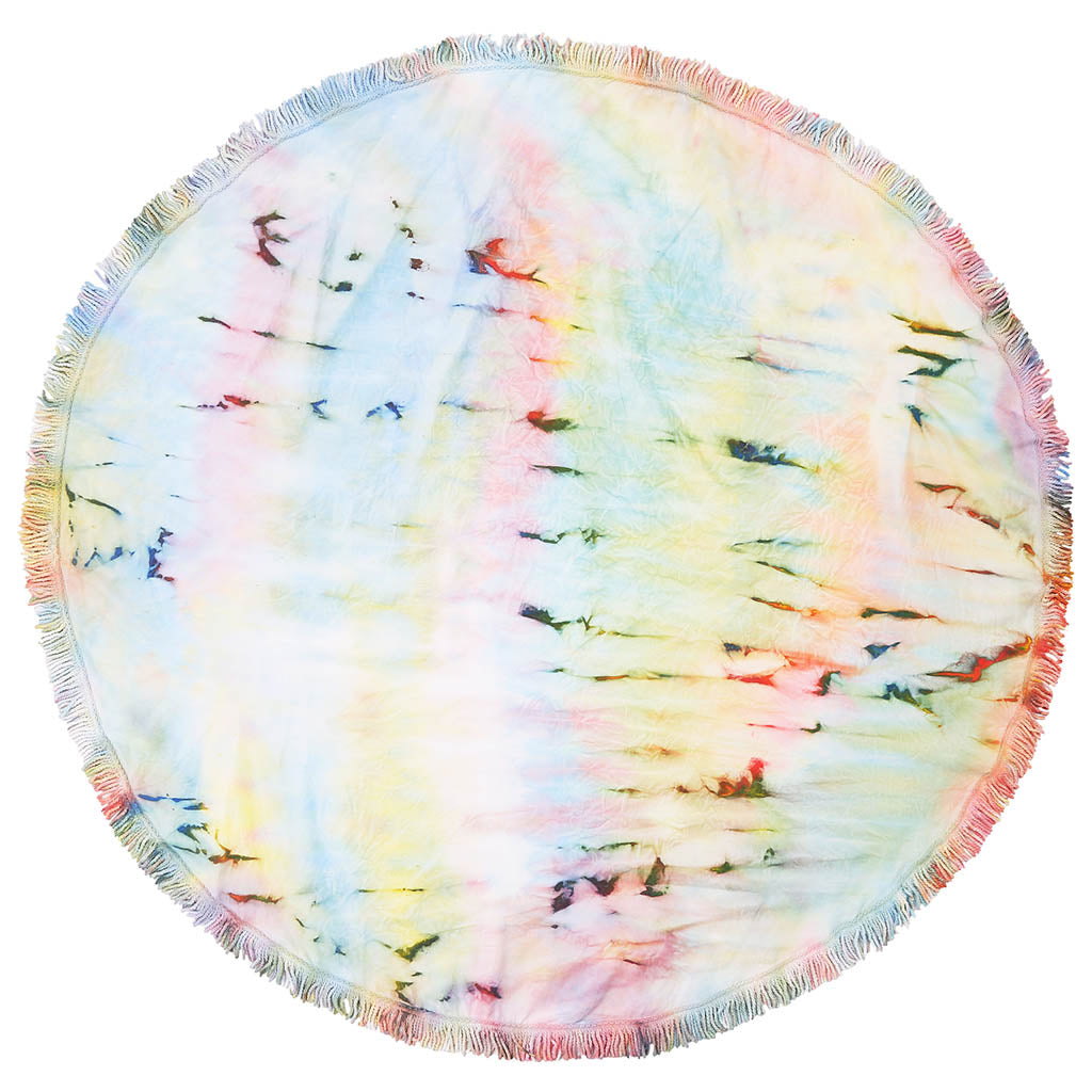 High quality round beach towel picnic peshtemal sand free lightweight quick dry