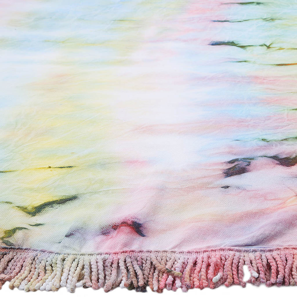 High quality round beach towel picnic peshtemal sand free lightweight quick dry