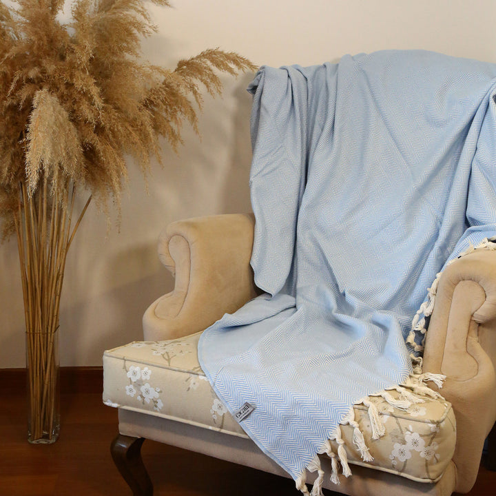 Handmade Tight Woven Throw Blanket for Couch Picnic beach outdoor throw blankets 100% cotton