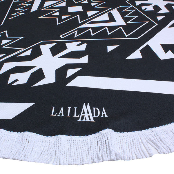High quality round beach towel picnic peshtemal sand free lightweight quick dry