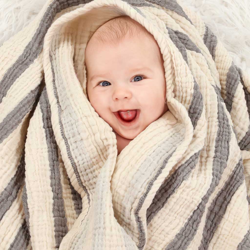 Muslin Baby Blanket Swaddle blanket stroller shade burp cloth baby towel Peshtemal soft comfortable lightweight super absorbent breathable 100% Turkish cotton Pestemal