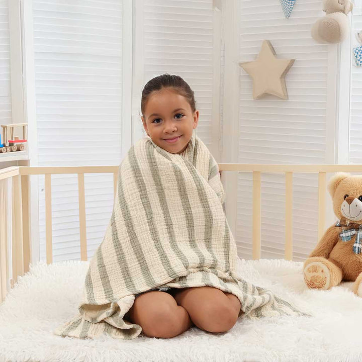Muslin Baby Blanket Swaddle blanket stroller shade burp cloth baby towel Peshtemal soft comfortable lightweight super absorbent breathable 100% Turkish cotton Pestemal
