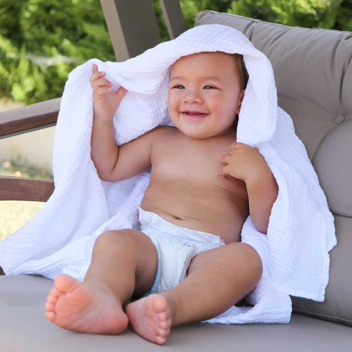 Muslin Baby Blanket Swaddle blanket stroller shade burp cloth baby towel Peshtemal soft comfortable lightweight super absorbent breathable 100% Turkish cotton Pestemal