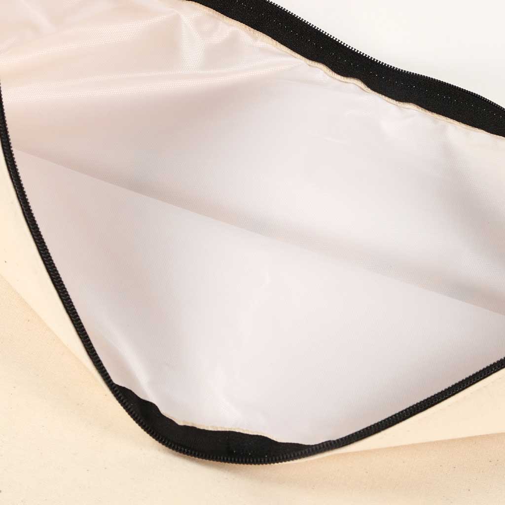Canvas zipper closure tote bags high quality durable lightweight convenient bag