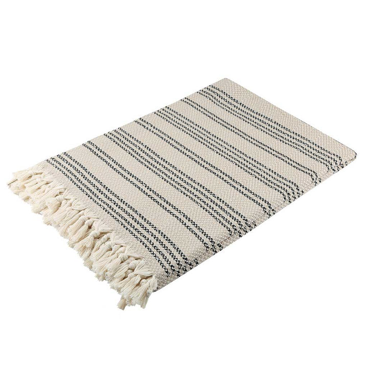 Wholesale 100% cotton throw blanket custom blankets for home decor sofa bed beach picnic 