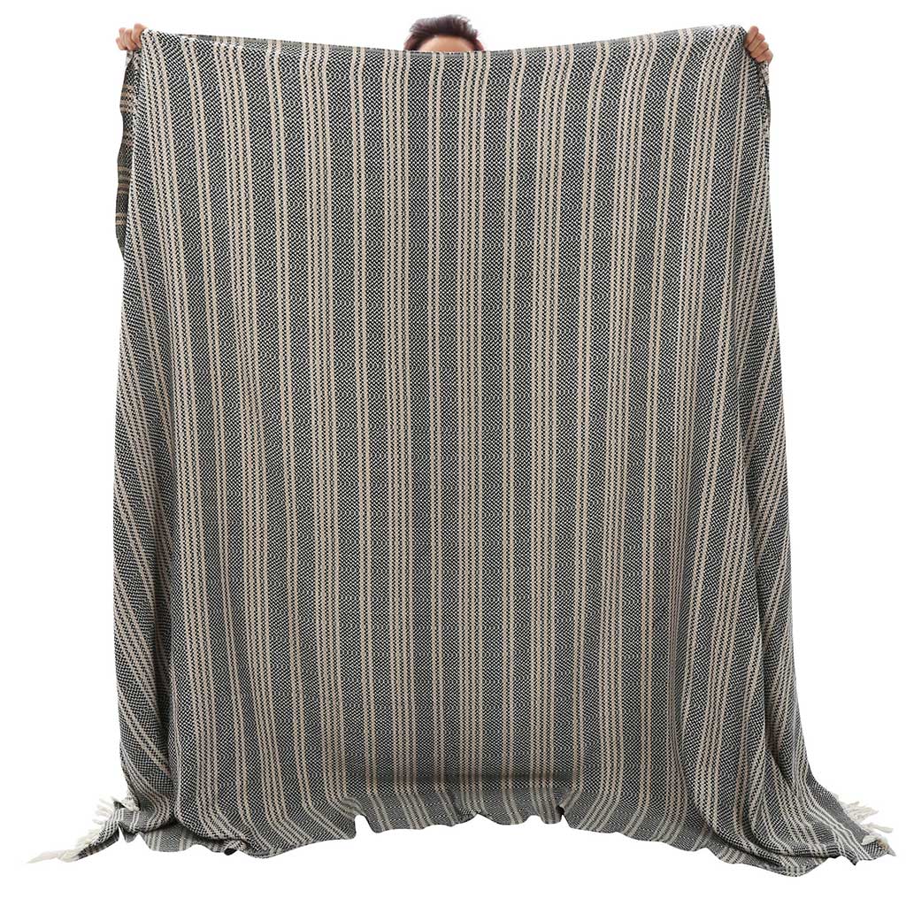 Wholesale 100% cotton throw blanket custom blankets for home decor sofa bed beach picnic 