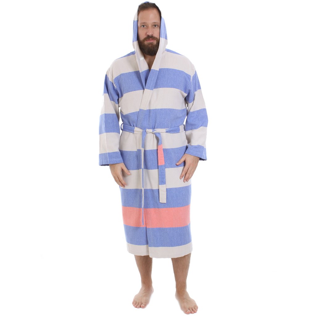 Men's women's Unisex bathrobes 100% Turkish cotton super absorbent quick dry light weight custom logo embroidered peshtemal changing robe