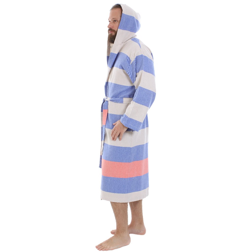 Men's women's Unisex bathrobes 100% Turkish cotton super absorbent quick dry light weight custom logo embroidered peshtemal changing robe