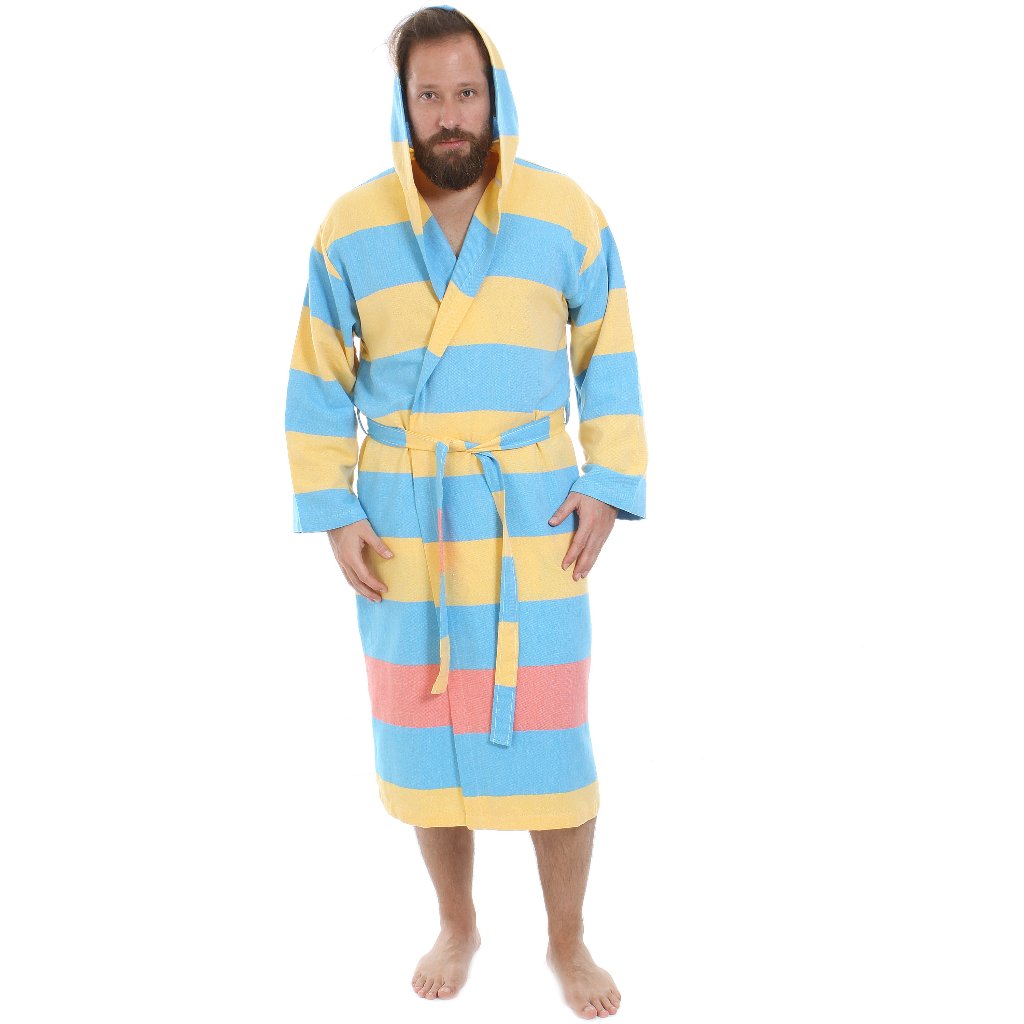 Men's women's Unisex bathrobes 100% Turkish cotton super absorbent quick dry light weight custom logo embroidered peshtemal changing robe