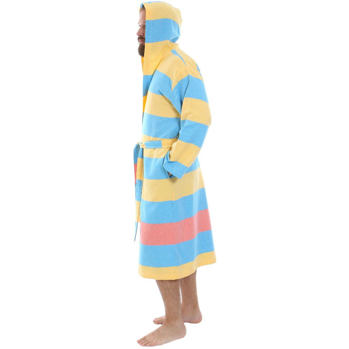 Men's women's Unisex bathrobes 100% Turkish cotton super absorbent quick dry light weight custom logo embroidered peshtemal changing robe