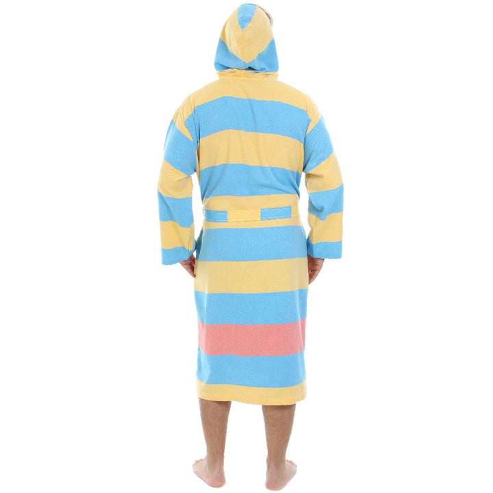 Men's women's Unisex bathrobes 100% Turkish cotton super absorbent quick dry light weight custom logo embroidered peshtemal changing robe
