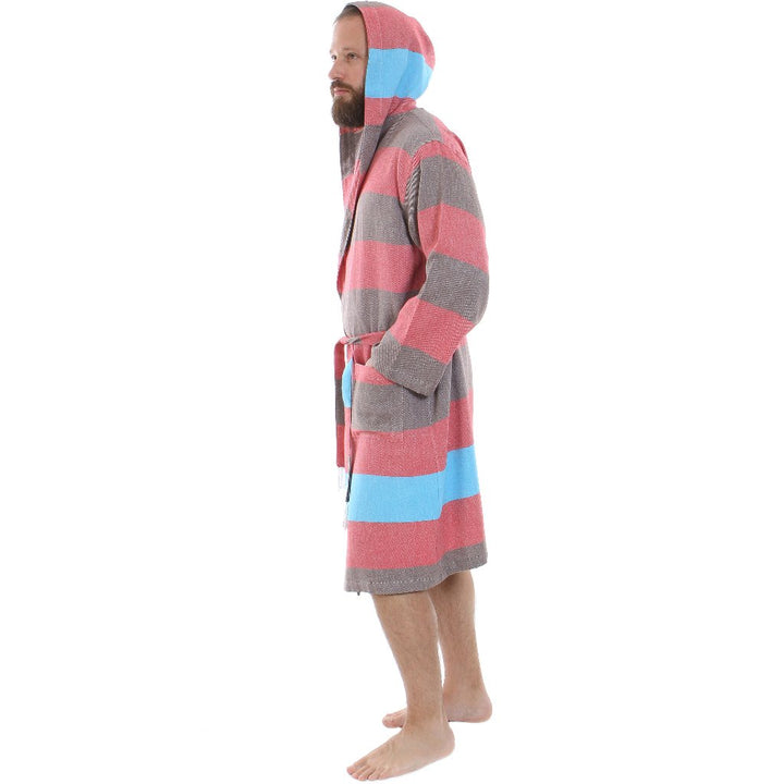 Men's women's Unisex bathrobes 100% Turkish cotton super absorbent quick dry light weight custom logo embroidered peshtemal changing robe