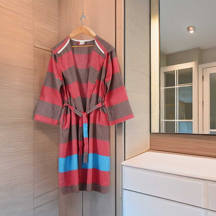 Men's women's Unisex bathrobes 100% Turkish cotton super absorbent quick dry light weight custom logo embroidered peshtemal changing robe
