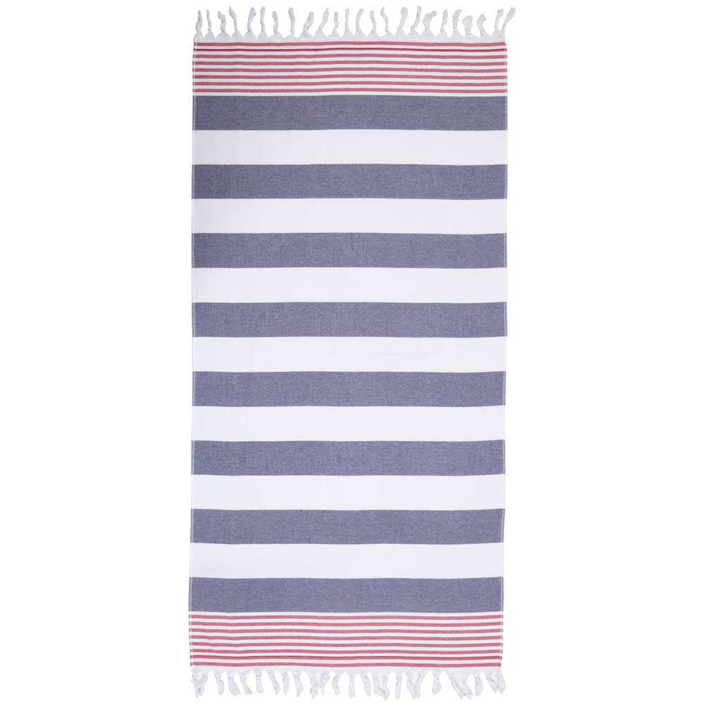 Double Sided Pestemal Beach Towel dual nature one side terry one side woven Pestemal