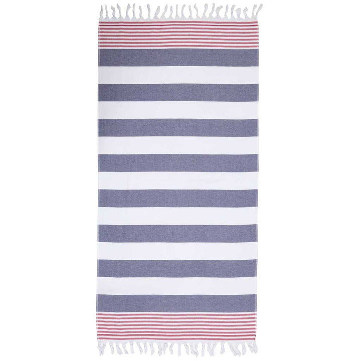 Double Sided Pestemal Beach Towel dual nature front side woven pestemal back side terry towel