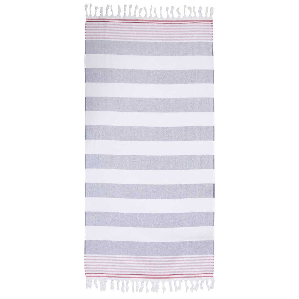 Double Sided Pestemal Beach Towel dual nature front side woven pestemal back side terry towel