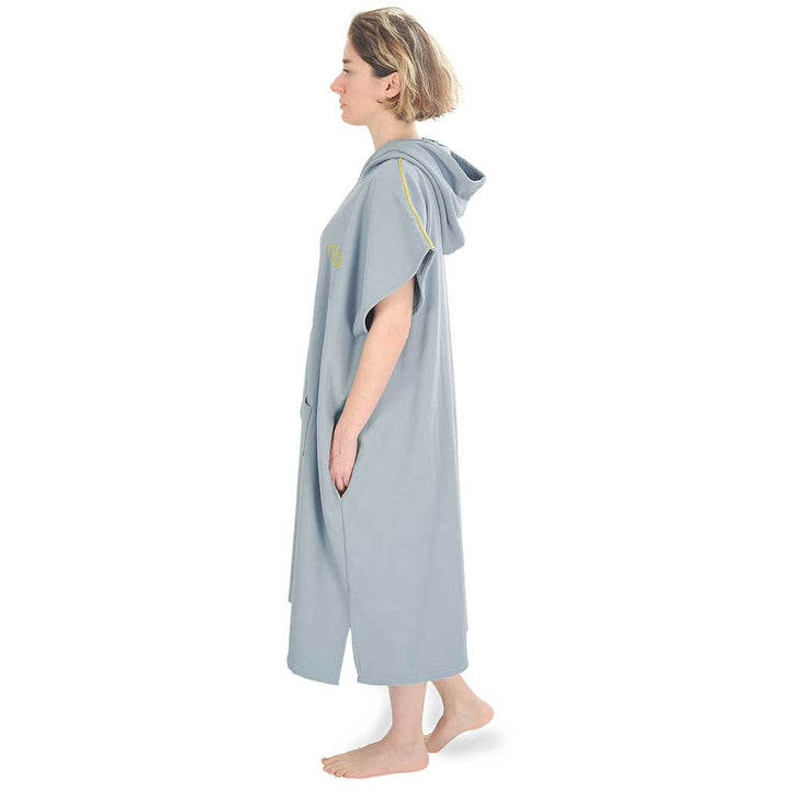 Pestemal Hooded Bathrobes Beach Poncho Unisex Double Face Cotton Terry Cloth Robe with Pockets One Size Fit All