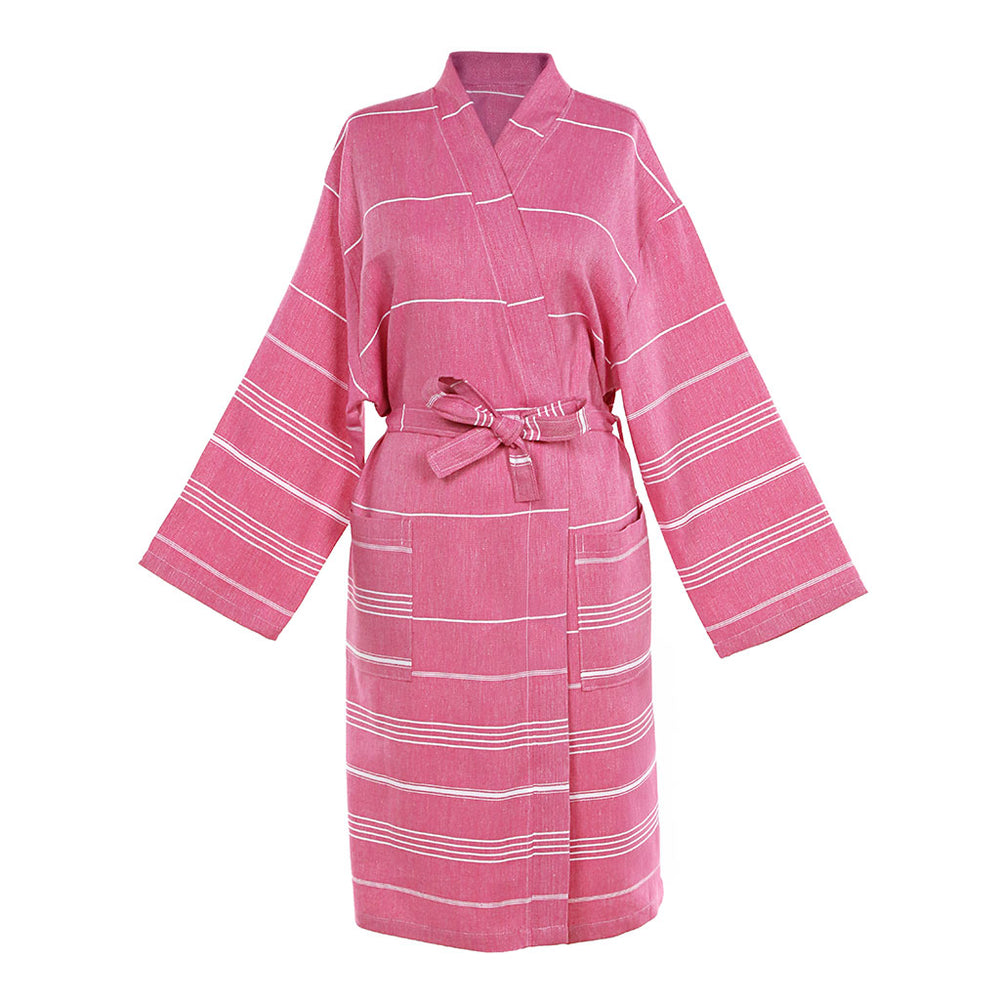 Pure kimono unisex bathrobe custom logo embroidery lightweight absorbent wholesale 