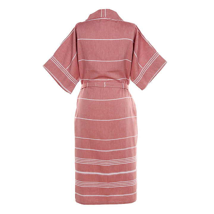 Custom Logo Embroidery Terracotta kimono bathrobe lightweight absorbent 100% Turkish cotton