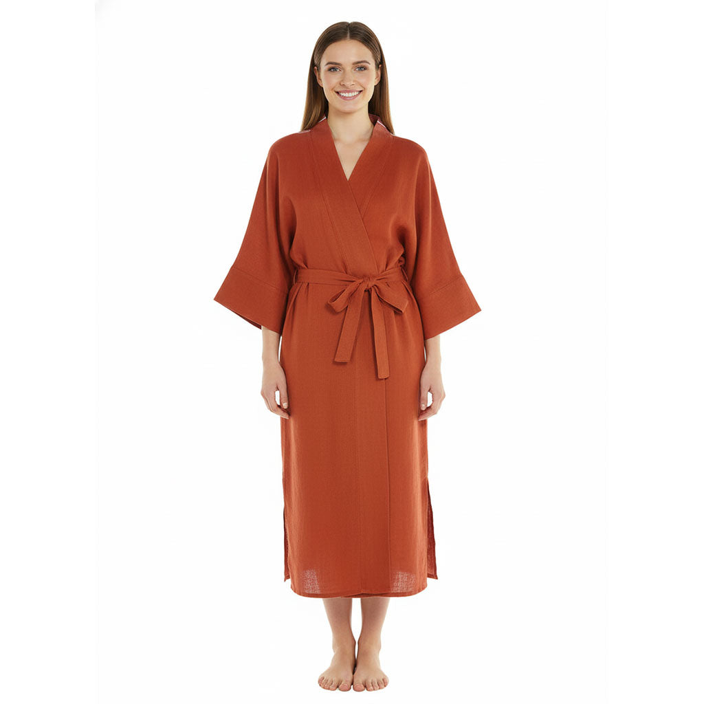 Turkish cotton bathrobe unisex robes kimono robes 100% cotton Muslin Pestemal