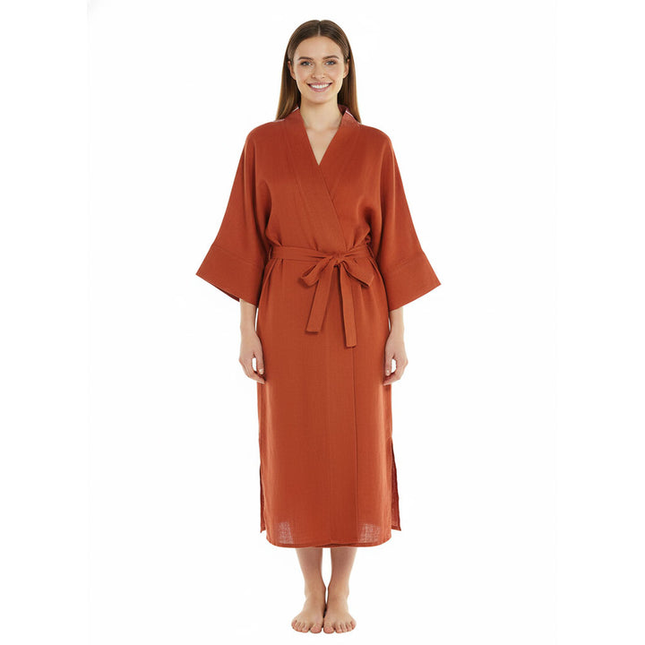 Turkish cotton bathrobe unisex robes kimono robes 100% cotton Muslin Pestemal