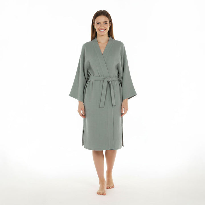 wholesale Turkish cotton bathrobe unisex robes kimono robes 100% cotton Muslin Pestemal