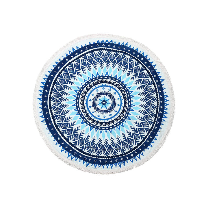 High quality round beach towel picnic peshtemal sand free lightweight quick dry