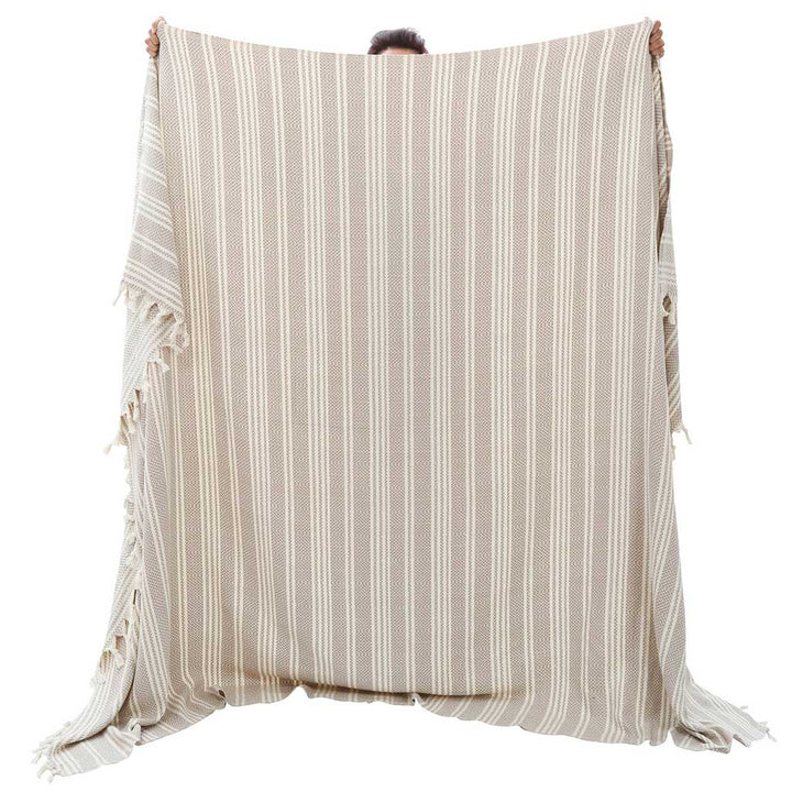 Wholesale 100% cotton throw blanket custom blankets for home decor sofa bed beach picnic 