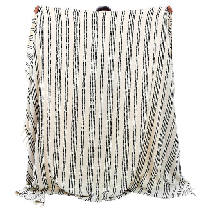 Wholesale 100% cotton throw blanket custom blankets for home decor sofa bed beach picnic 