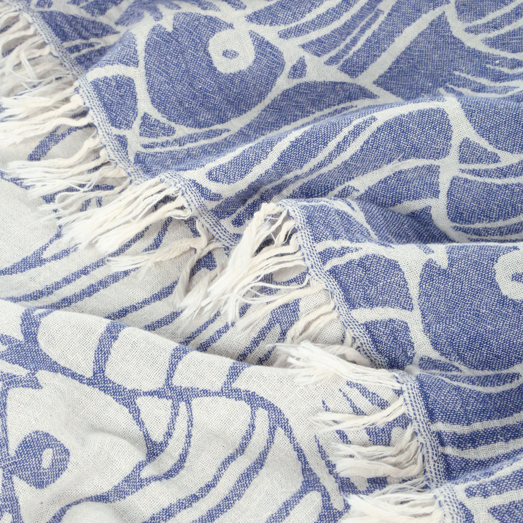 Fish Pattern Pescado Peshtemal beach towels bath towel sets 100% Turkish cotton