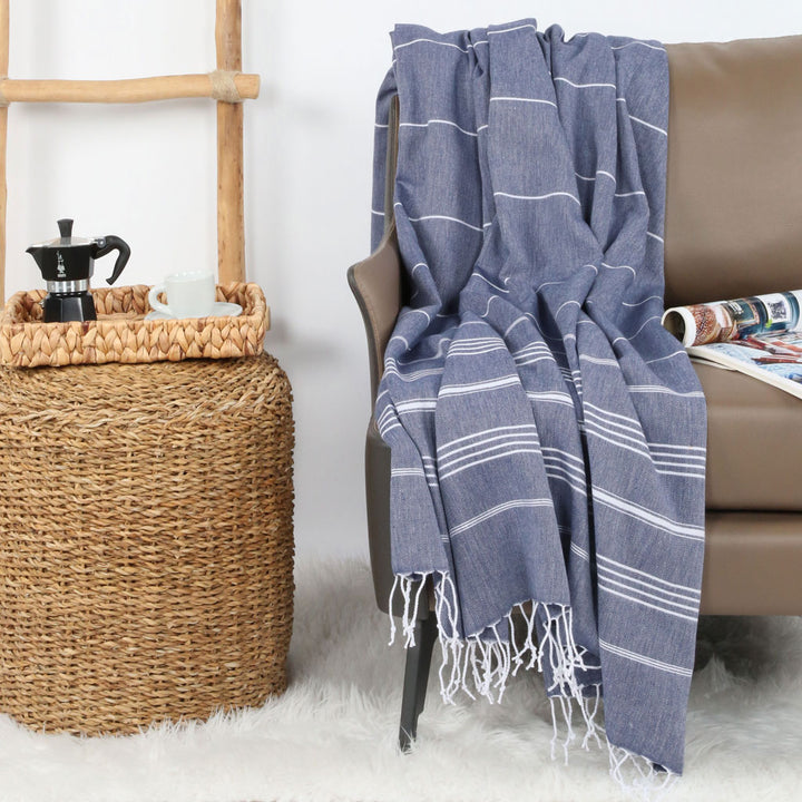 Turkish throw blanket home decor sofa blanket oversized custom luxury blanket bedding 100% cotton winter outdoor picnic party blanket