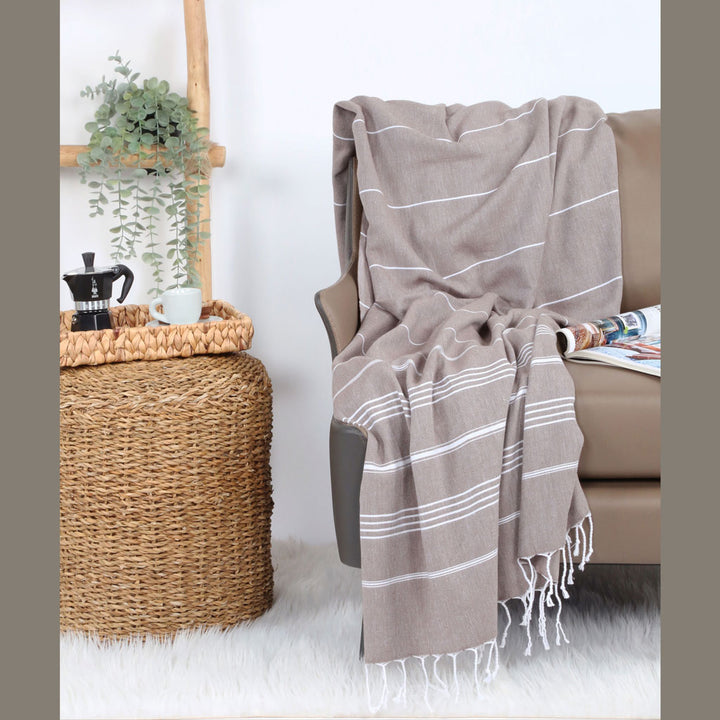 Turkish throw blanket home decor sofa blanket oversized custom luxury blanket bedding 100% cotton winter outdoor picnic party blanket