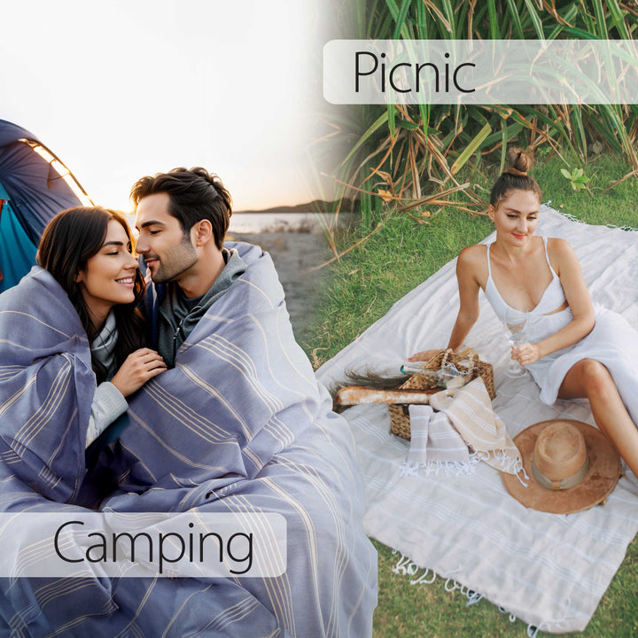 Turkish throw blanket home decor sofa blanket oversized custom luxury blanket bedding 100% cotton winter outdoor picnic party blanket