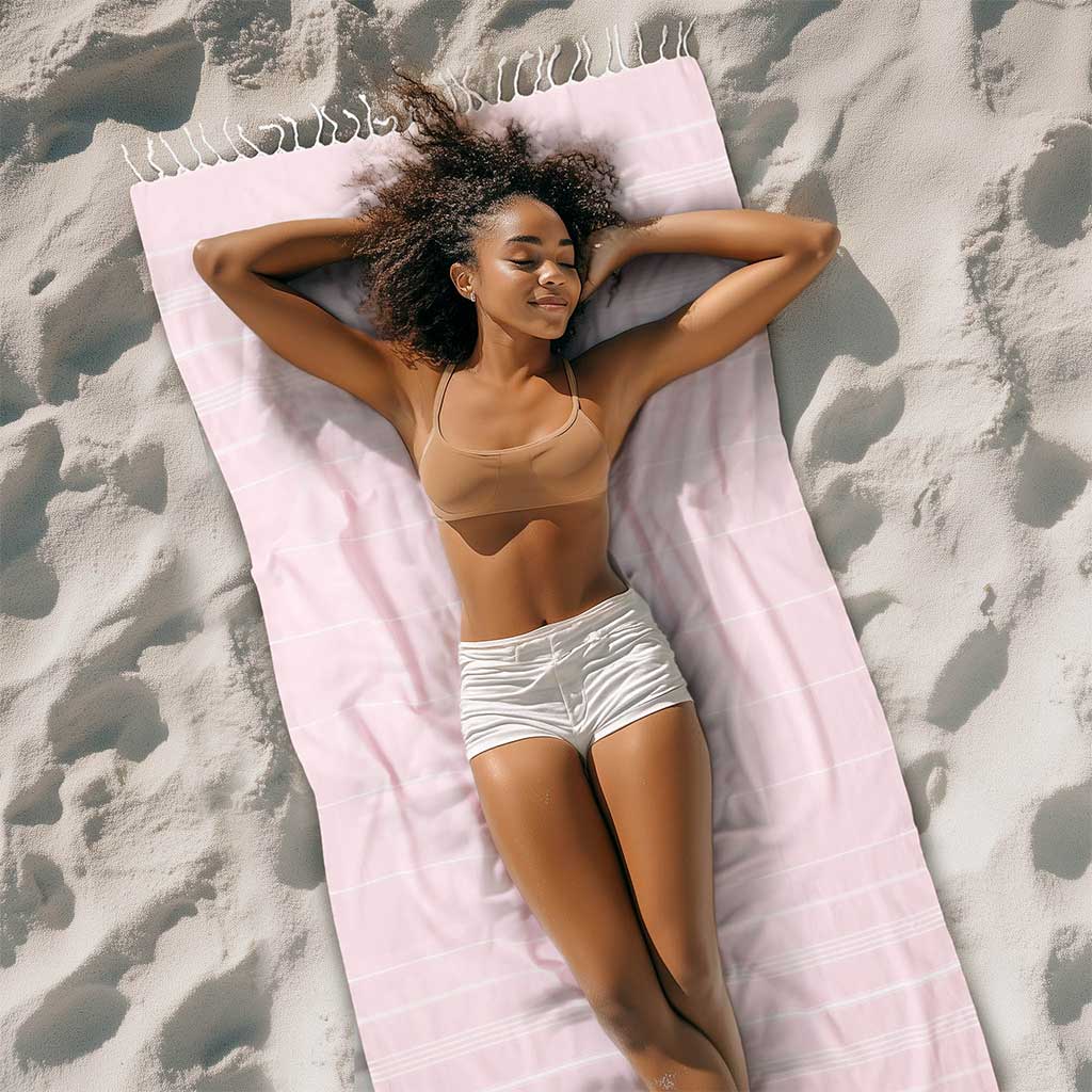 Light Pink Pestemal & Peskir Towel Set