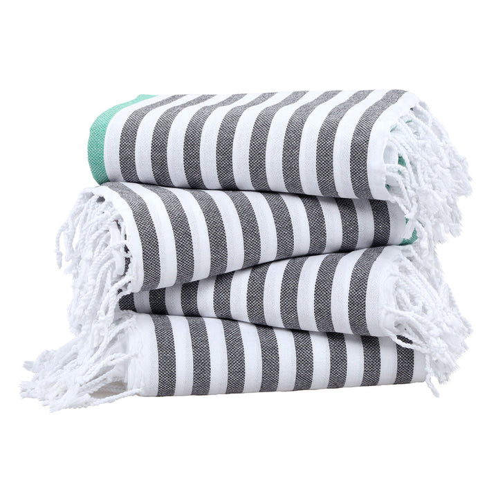 Turkish Peshtemal custom embroidery recycled beach towel bath towels lightweight super absorbent sand free recycled cotton