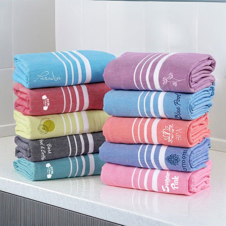 Paradise Fun Pestemal Turkish Towel beach towel bath towels lightweight super absorbent sand free