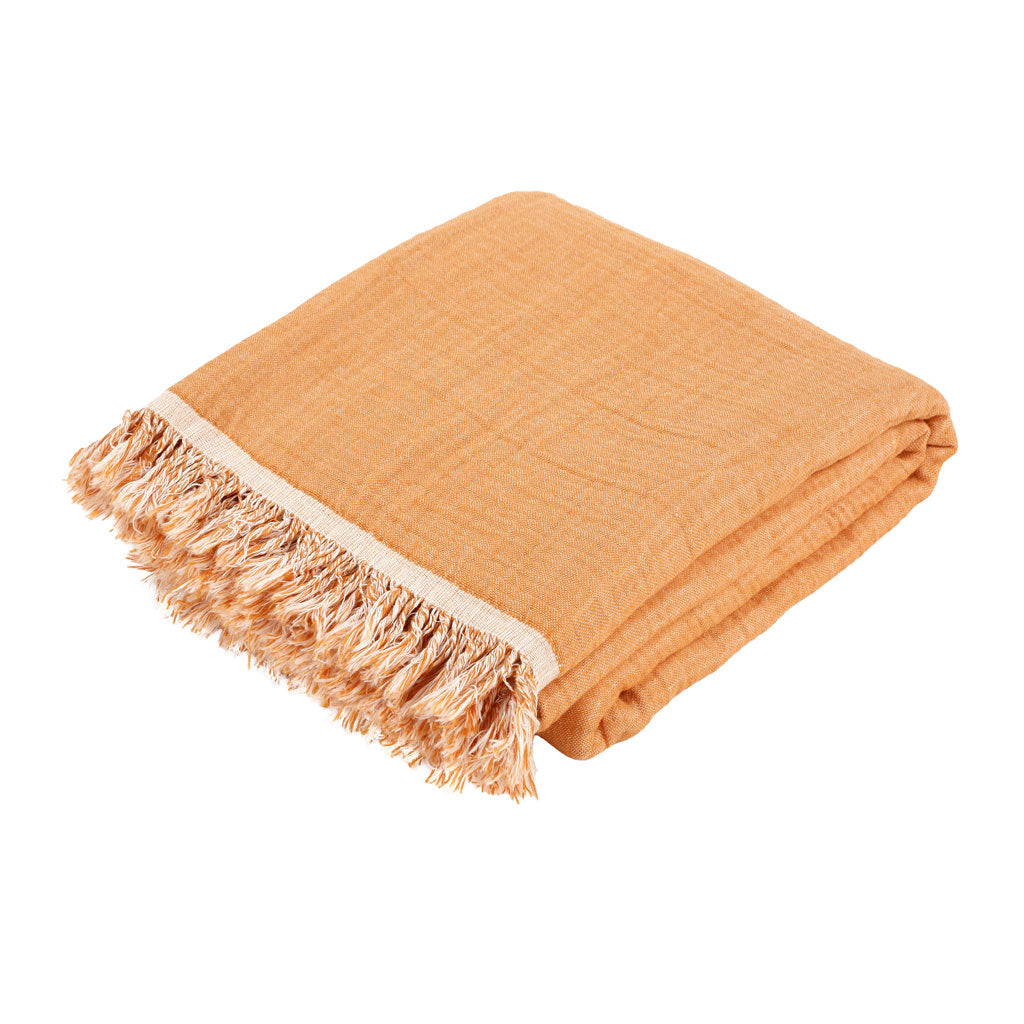 Customizable 4-layer muslin pestemal towel made of 100% Turkish cotton – lightweight, absorbent beach and bath towel, large size with embroidery logo, label, and packaging options