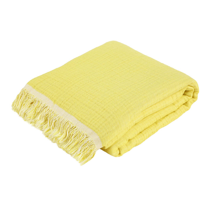 Customizable 4-layer muslin pestemal towel made of 100% Turkish cotton – lightweight, absorbent beach and bath towel, large size with embroidery logo, label, and packaging options