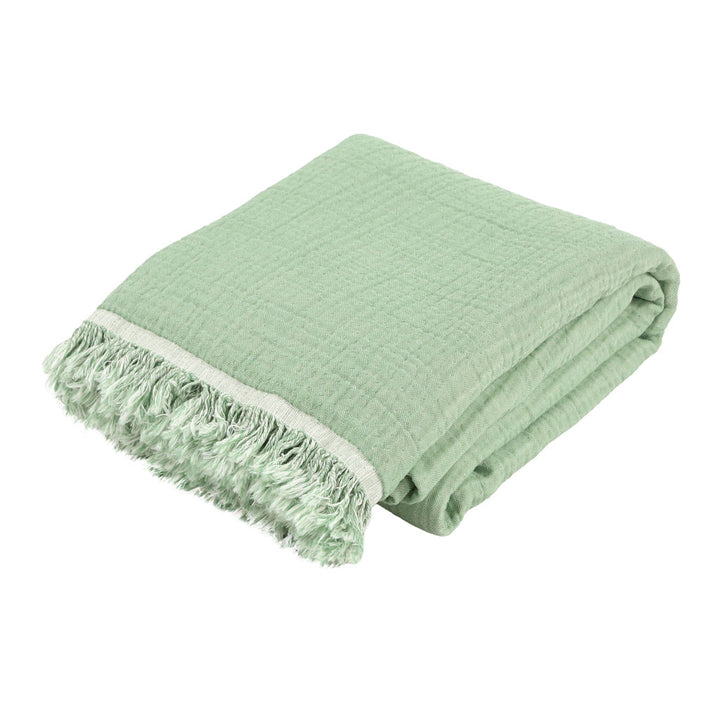 Customizable 4-layer muslin pestemal towel made of 100% Turkish cotton – lightweight, absorbent beach and bath towel, large size with embroidery logo, label, and packaging options