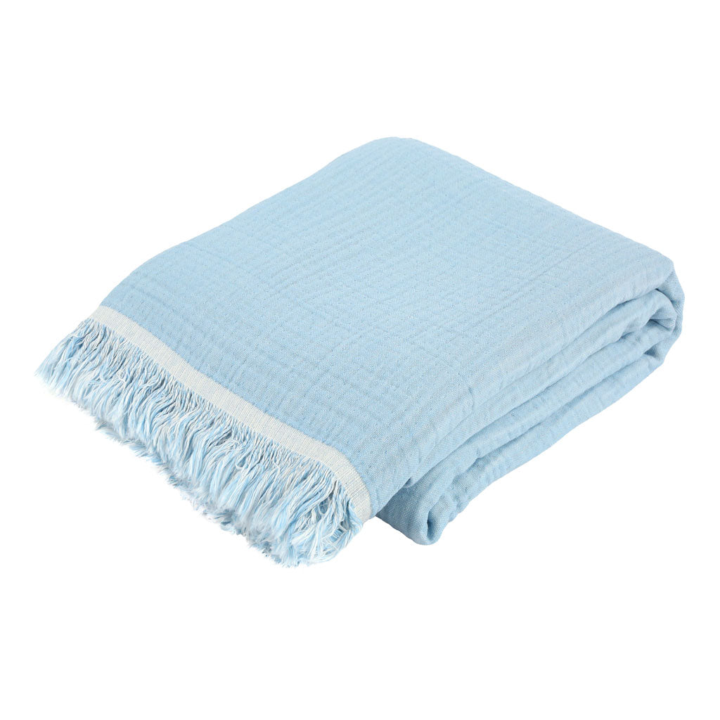 Customizable 4-layer muslin pestemal towel made of 100% Turkish cotton – lightweight, absorbent beach and bath towel, large size with embroidery logo, label, and packaging options