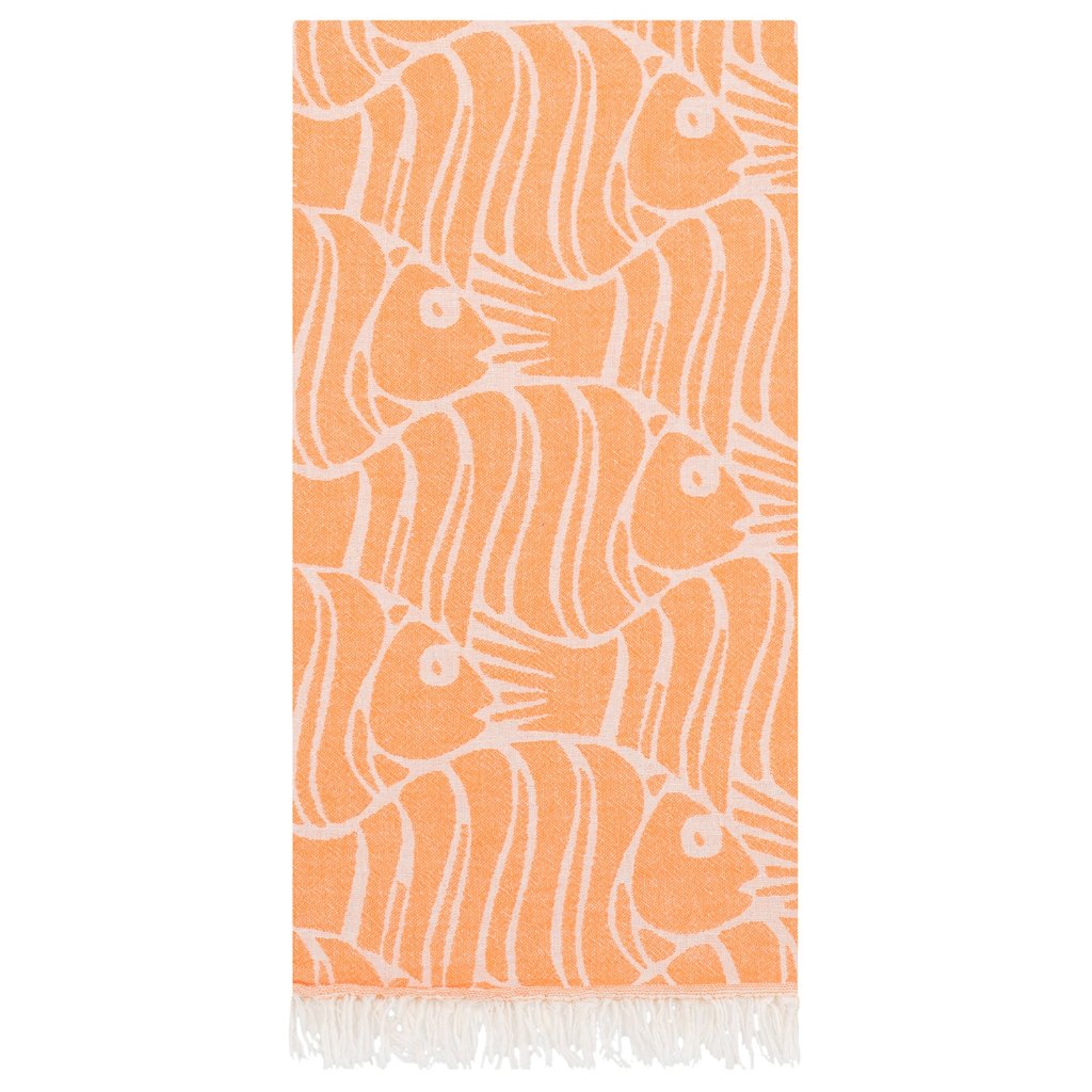 Fish Pattern Pescado Peshtemal beach towels bath towel sets 100% Turkish cotton