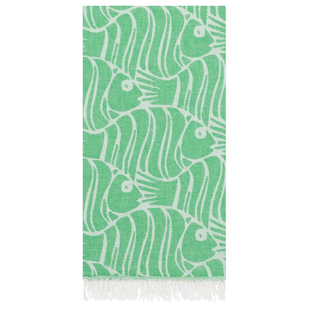 Fish Pattern Pescado Peshtemal beach towels bath towel sets 100% Turkish cotton