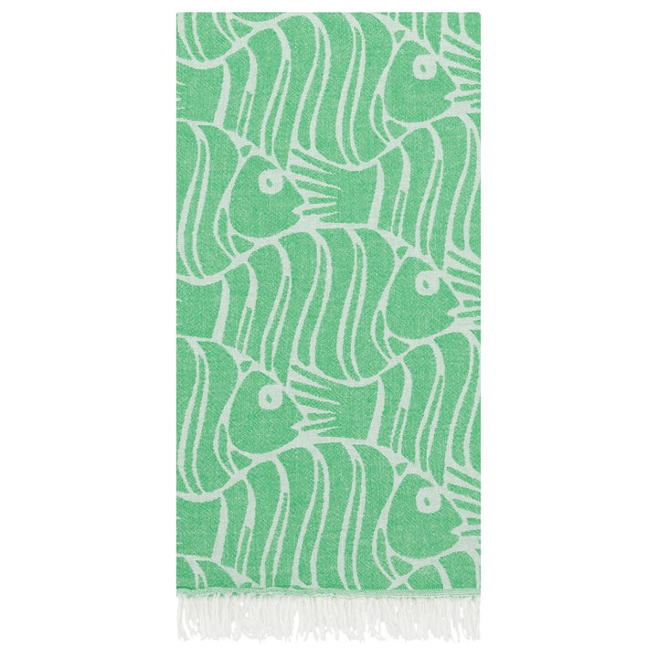 Fish Pattern Pescado Peshtemal beach towels bath towel sets 100% Turkish cotton